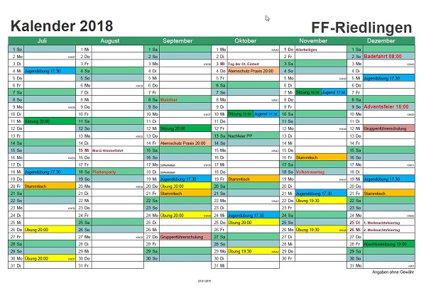 Kalender FF 2018 2